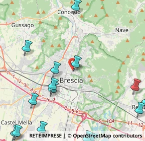 Mappa Via Monte Suello, 25128 Brescia BS, Italia (6.35867)