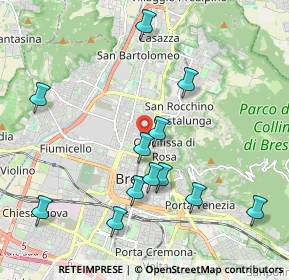 Mappa Via Monte Suello, 25128 Brescia BS, Italia (2.12583)