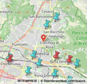 Mappa Via Monte Suello, 25128 Brescia BS, Italia (3.01077)