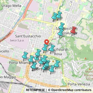 Mappa Via Monte Suello, 25128 Brescia BS, Italia (1.018)