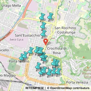 Mappa Via Monte Suello, 25128 Brescia BS, Italia (1.077)