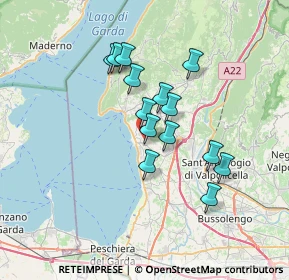 Mappa Strada Giare, 37011 Bardolino VR, Italia (5.56357)