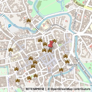 Mappa Stradella San Gaetano da Thiene, 8, 36100 Vicenza, Vicenza (Veneto)