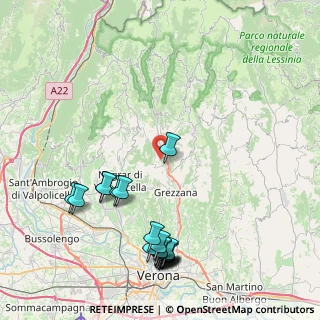 Mappa Via Casetta Di Alcenago, 37023 Grezzana VR, Italia (10.0905)