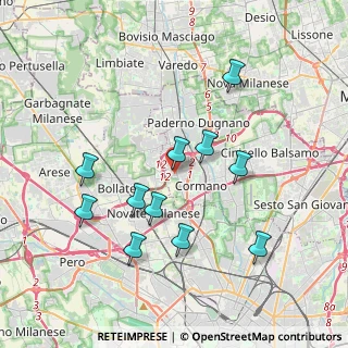 Mappa Via Vittorio Figini, 20032 Cormano MI, Italia (3.66909)