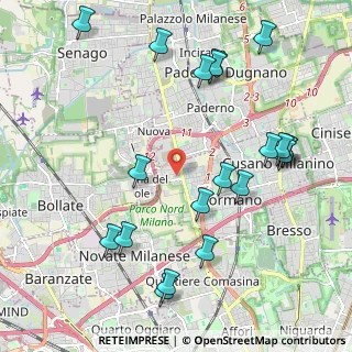 Mappa Via Vittorio Figini, 20032 Cormano MI, Italia (2.416)