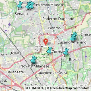 Mappa Via Vittorio Figini, 20032 Cormano MI, Italia (2.75273)