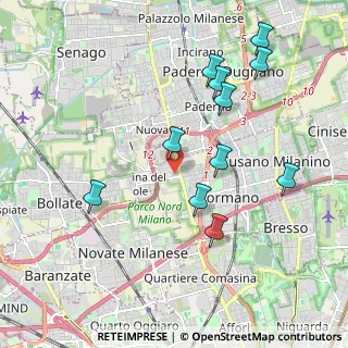 Mappa Via Vittorio Figini, 20032 Cormano MI, Italia (2.02727)