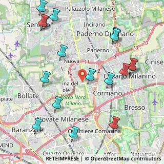 Mappa Via Vittorio Figini, 20032 Cormano MI, Italia (2.58647)