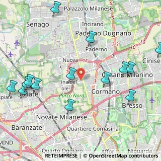 Mappa Via Vittorio Figini, 20032 Cormano MI, Italia (2.63857)