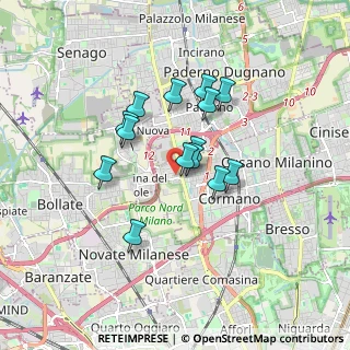 Mappa Via Vittorio Figini, 20032 Cormano MI, Italia (1.32143)
