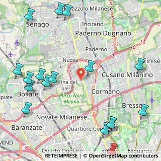 Mappa Via Vittorio Figini, 20032 Cormano MI, Italia (3.01118)