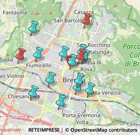 Mappa Via Leonardo Da Vinci, 25122 Brescia BS, Italia (1.61067)