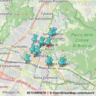 Mappa Via Antonio Frigerio, 25128 Brescia BS, Italia (1.36357)