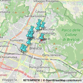 Mappa Via Antonio Frigerio, 25128 Brescia BS, Italia (1.39545)