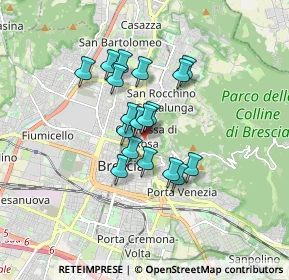 Mappa Via Antonio Frigerio, 25128 Brescia BS, Italia (1.215)