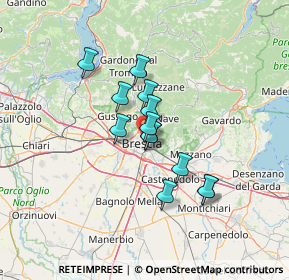 Mappa Via Antonio Frigerio, 25128 Brescia BS, Italia (9.61462)