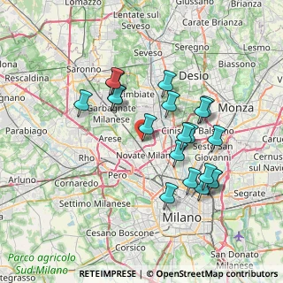 Mappa Via Monte Cervino, 20021 Bollate MI, Italia (6.891)