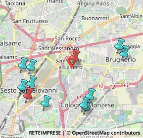 Mappa Via Ciro Menotti, 20093 Cologno Monzese MI, Italia (2.43833)