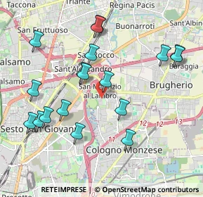 Mappa Via Ciro Menotti, 20093 Cologno Monzese MI, Italia (2.11667)