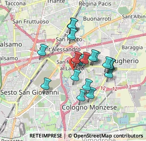 Mappa Via Ciro Menotti, 20093 Cologno Monzese MI, Italia (1.3805)