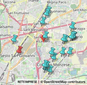 Mappa Via Ciro Menotti, 20093 Cologno Monzese MI, Italia (2.165)