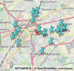 Mappa Via Ciro Menotti, 20093 Cologno Monzese MI, Italia (1.929)