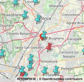 Mappa Via Ciro Menotti, 20093 Cologno Monzese MI, Italia (6.6205)