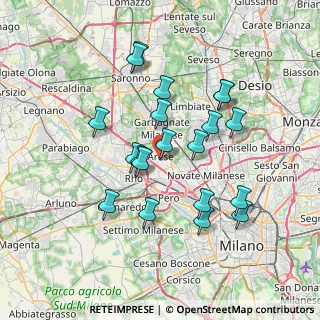 Mappa Via Giannetto Mattei, 20020 Arese MI, Italia (6.653)