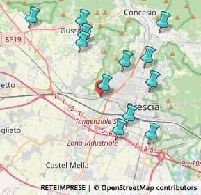 Mappa Via P.zza D'Armi, 25126 Brescia BS, Italia (4.15083)