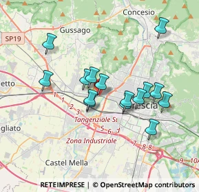 Mappa Via P.zza D'Armi, 25126 Brescia BS, Italia (3.14733)