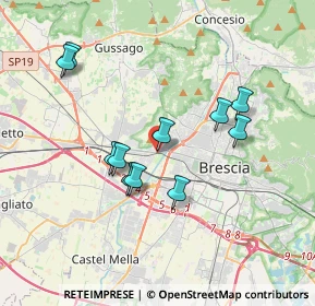 Mappa Via P.zza D'Armi, 25126 Brescia BS, Italia (3.27273)