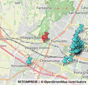 Mappa Via P.zza D'Armi, 25127 Brescia BS, Italia (2.737)
