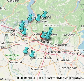 Mappa Via P.zza D'Armi, 25127 Brescia BS, Italia (10.95308)