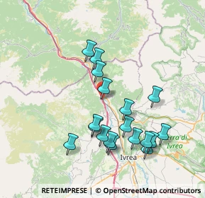Mappa 10010 Tavagnasco TO, Italia (7.29111)