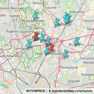 Mappa Via Silvio Pellico, 20099 Sesto San Giovanni MI, Italia (3.39143)