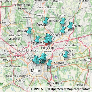 Mappa Via Silvio Pellico, 20099 Sesto San Giovanni MI, Italia (6.58722)