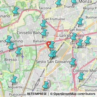 Mappa Via Silvio Pellico, 20099 Sesto San Giovanni MI, Italia (2.81895)