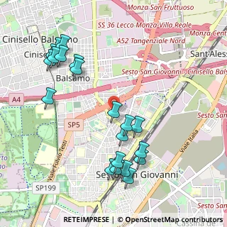 Mappa Via Silvio Pellico, 20099 Sesto San Giovanni MI, Italia (1.135)