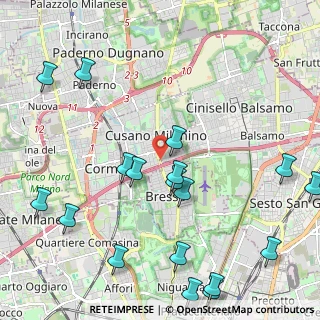 Mappa Via Carlo Sormani, 20091 Bresso MI, Italia (2.75722)