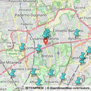 Mappa Via Carlo Sormani, 20091 Bresso MI, Italia (2.886)