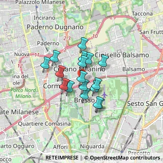 Mappa Via Carlo Sormani, 20091 Bresso MI, Italia (1.15706)