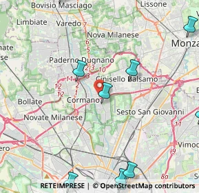 Mappa Via Carlo Sormani, 20091 Bresso MI, Italia (6.76462)