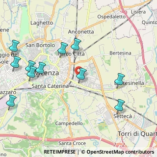 Mappa Via Girolamo Zugliano, 36100 Vicenza VI, Italia (2.49545)