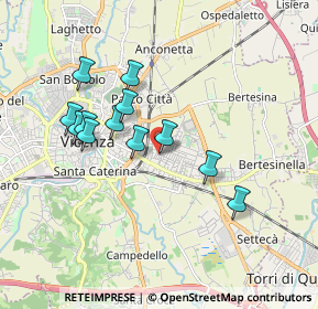 Mappa Via Girolamo Zugliano, 36100 Vicenza VI, Italia (1.6)