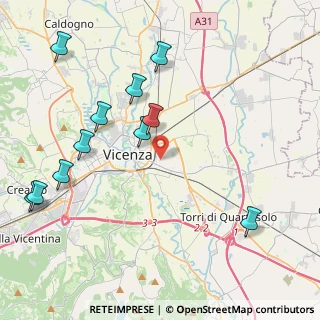 Mappa Via Girolamo Zugliano, 36100 Vicenza VI, Italia (5.17083)