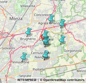 Mappa Via Guido Rossa, 20061 Carugate MI, Italia (2.62)