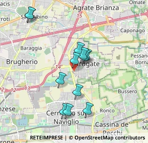 Mappa Via Guido Rossa, 20061 Carugate MI, Italia (1.67)