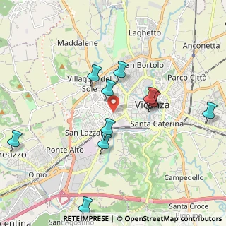 Mappa Via Edmondo de Amicis, 36100 Vicenza VI, Italia (1.96455)