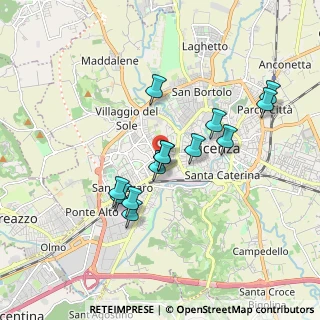 Mappa Via Edmondo de Amicis, 36100 Vicenza VI, Italia (1.55538)